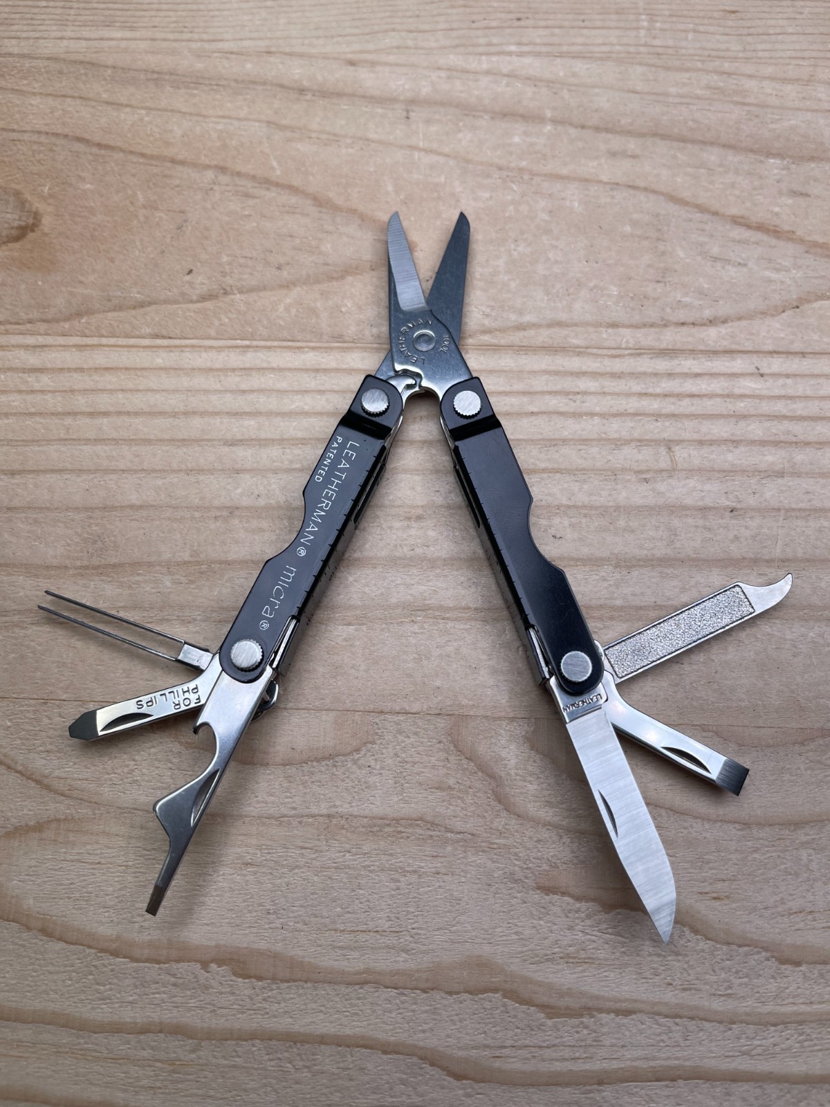 Leatherman Micra Black Anodized Aluminum Multi-tool Knife W/AUDI Logo 11/08