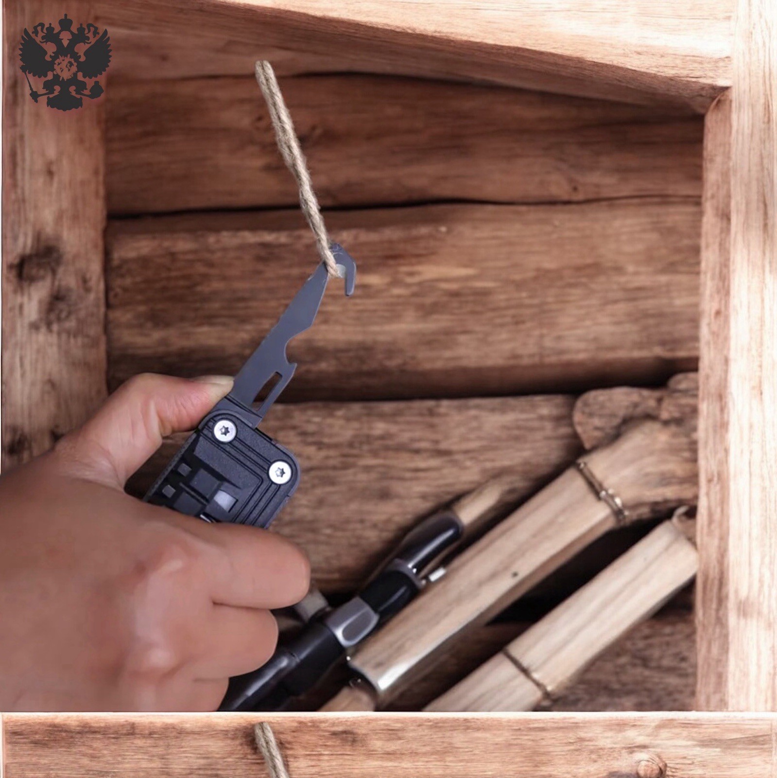 GHK “THE TOOL POD” Ultimate EDC Compact Multitool – 440 Steel Pocket Knife NEW