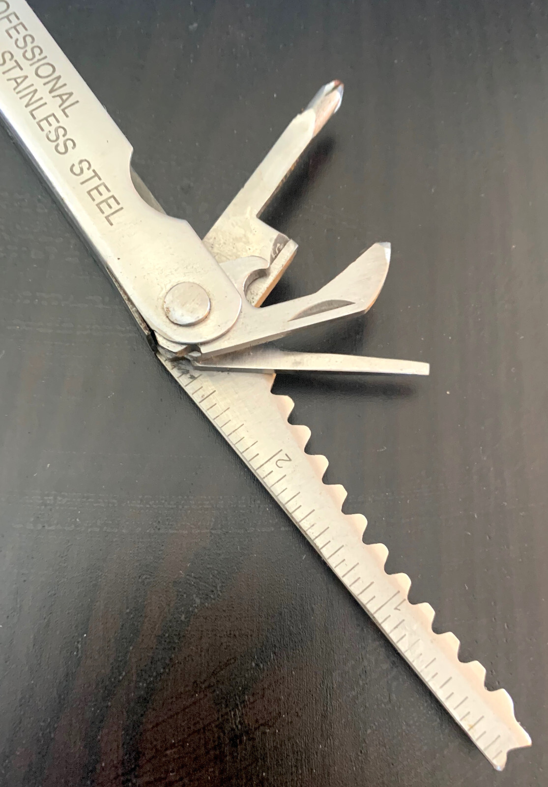 Vintage KC Professional No. 95121 Stainless Steel Multi Tool With Sheath