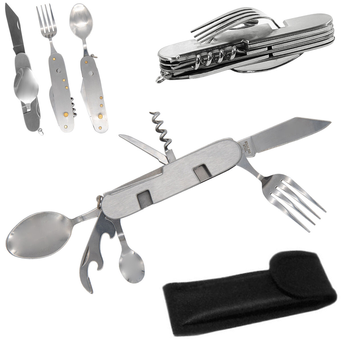 Camping Cutlery Cutlery Set Belt Case Folding Folding Emergency Cutlery Knife