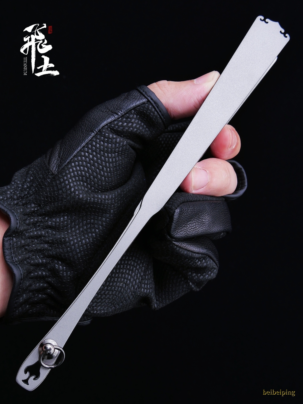 6” Titanium Alloy Folding Fan Martial Arts Portable Carving Kung Fu Tai Ji NEW