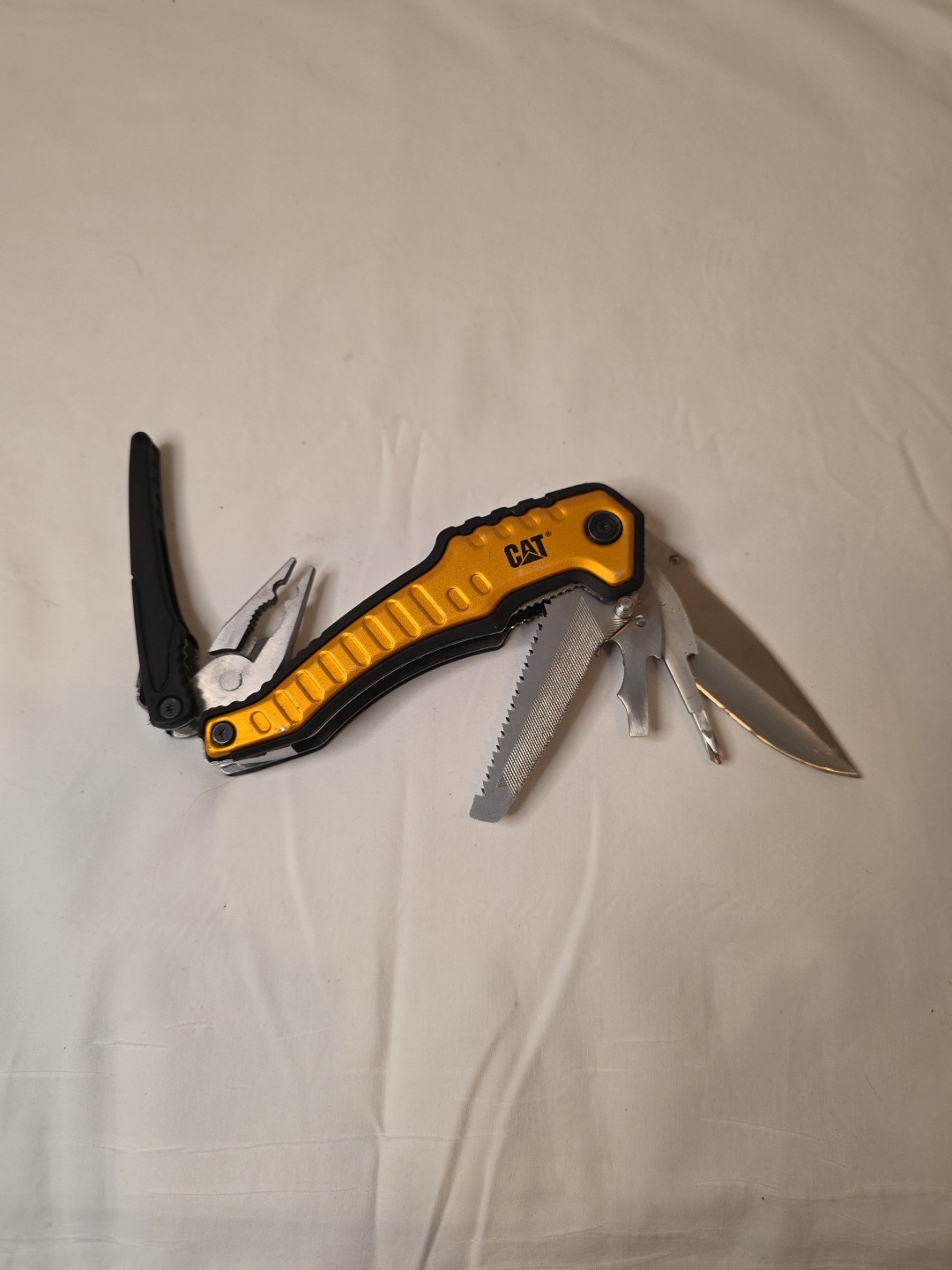CAT XL 9-in-1 EDC Multi-Tool Pliers, Knife, Saw. Hunting, Camping, Caterpillar