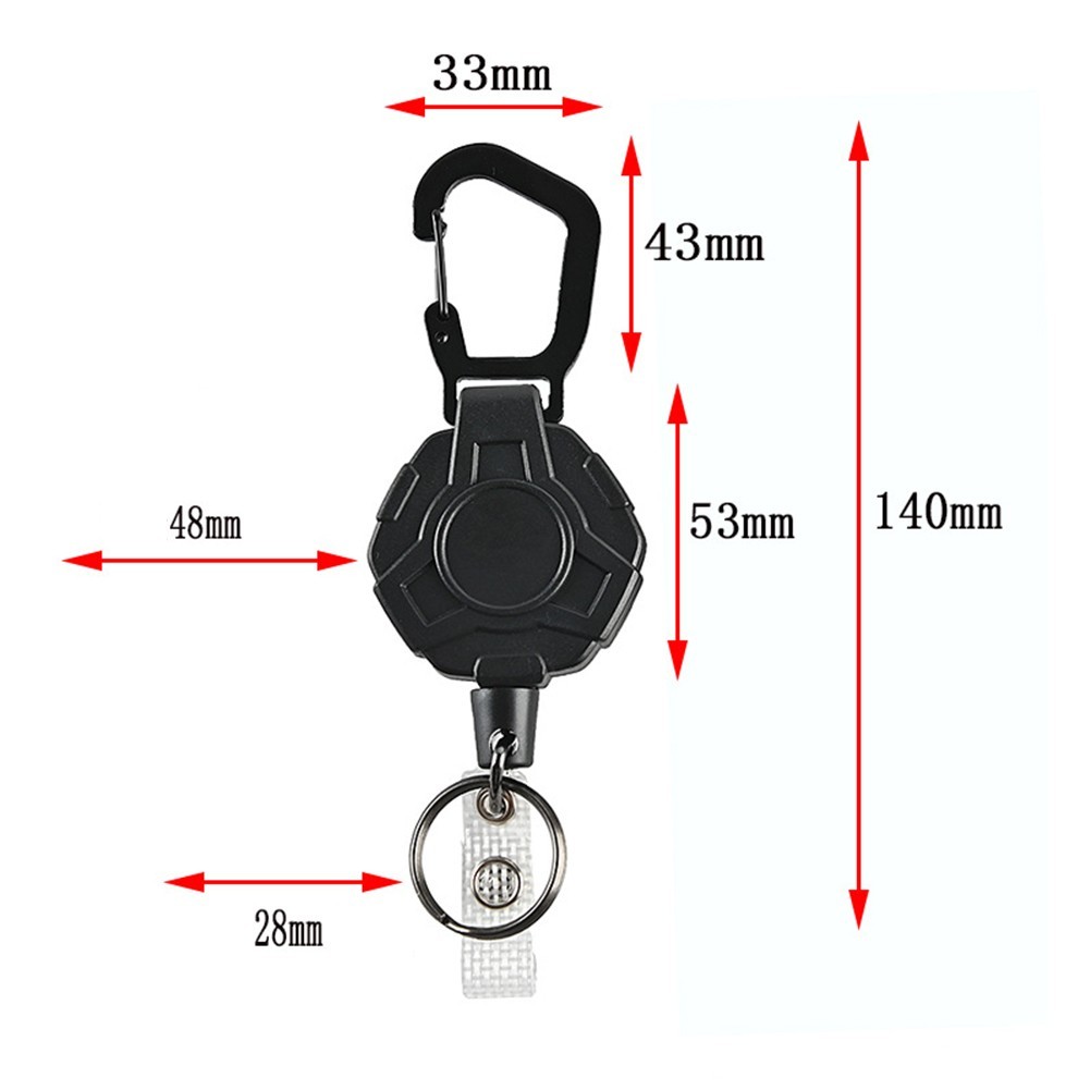 Handy Retractable Keychain for Fishing and Backpacking Long lasting Material