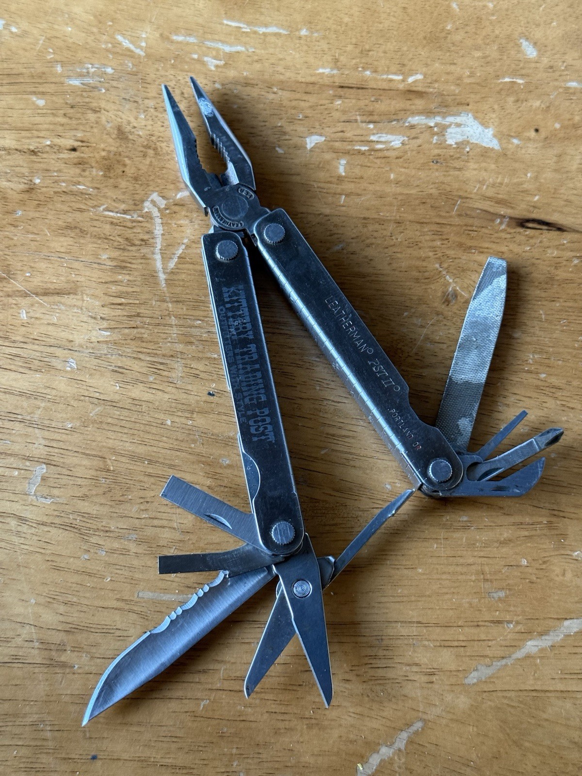 Leatherman PST II Multitool Kittery Trading Post Advertisement Stainless Used