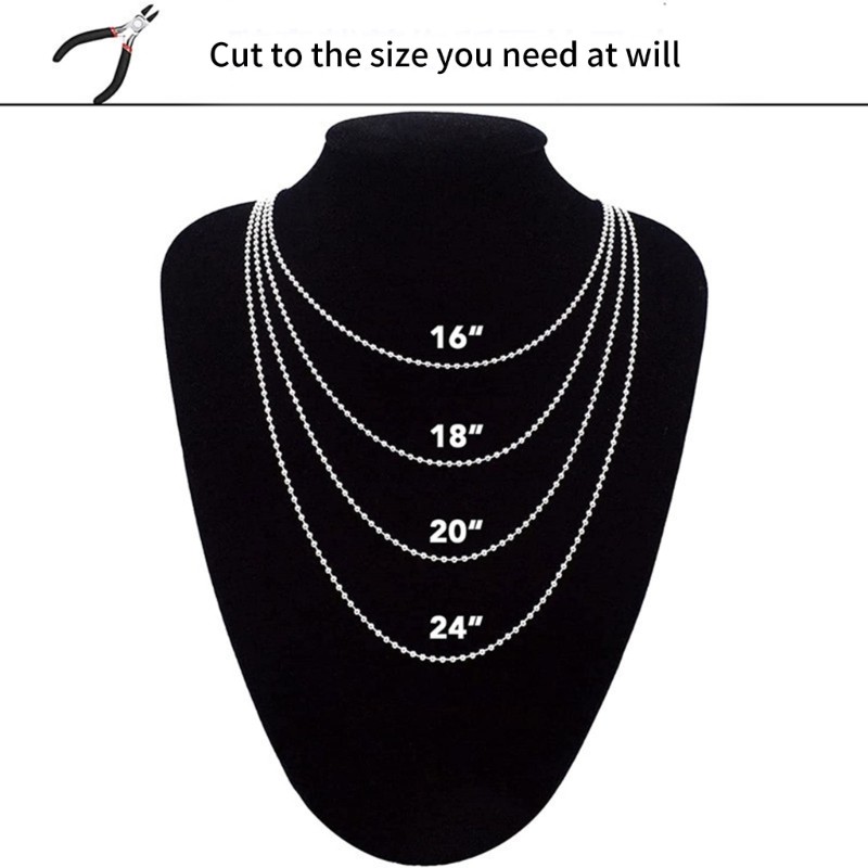 Sturdy Stainless Steel Beaded Waist Chain for Men and Women 50 Pcs Clasps