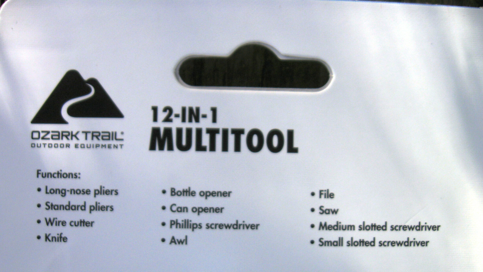 NEW 12-1 Multi-Tool Black Long NosePliers Wire Cutter Knife Etc W/Holder Camping