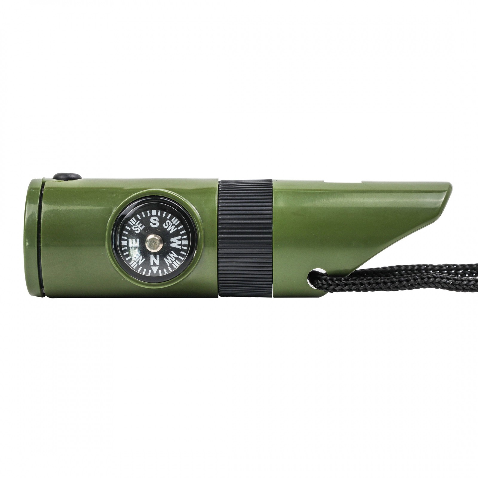 Survival Outdoor Multi Tool Whistle Compass LED 7 in 1 Flashlight