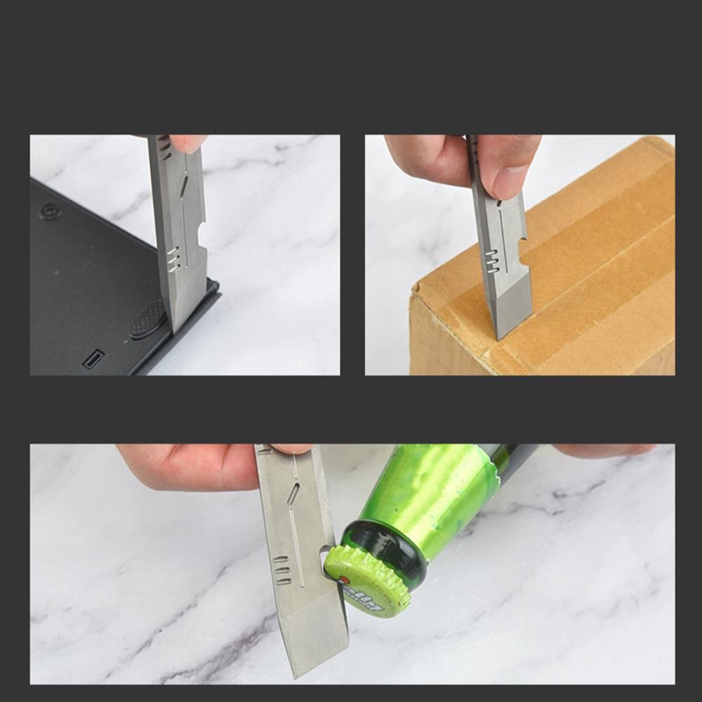New Titanium Alloy Multi Tools Pry Bar Crowbar Bottle Opener Wrench Outdoor EDC