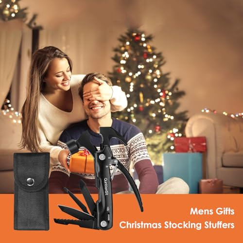 Gifts for Men,12-in-1 Hammer Multitool, Stocking Stuffers for Men,Christmas