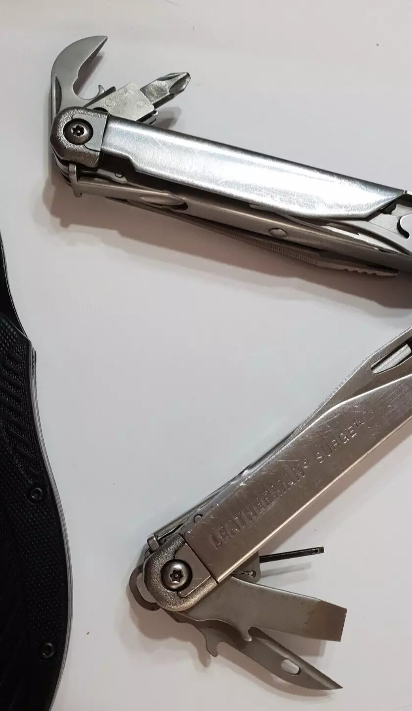 🔥 Leatherman Surge Multi Tool Large Scissors Heavy Duty + Kershaw Folding Set