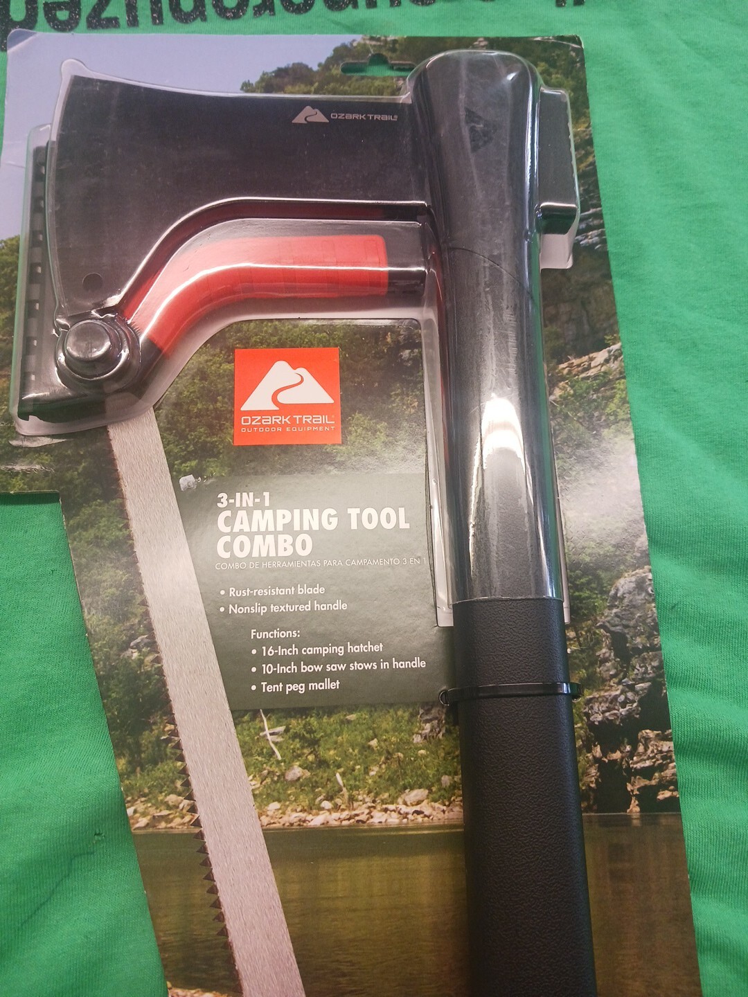 OZARK TRAIL 3 IN 1 CAMPING TOOL COMBO NEW