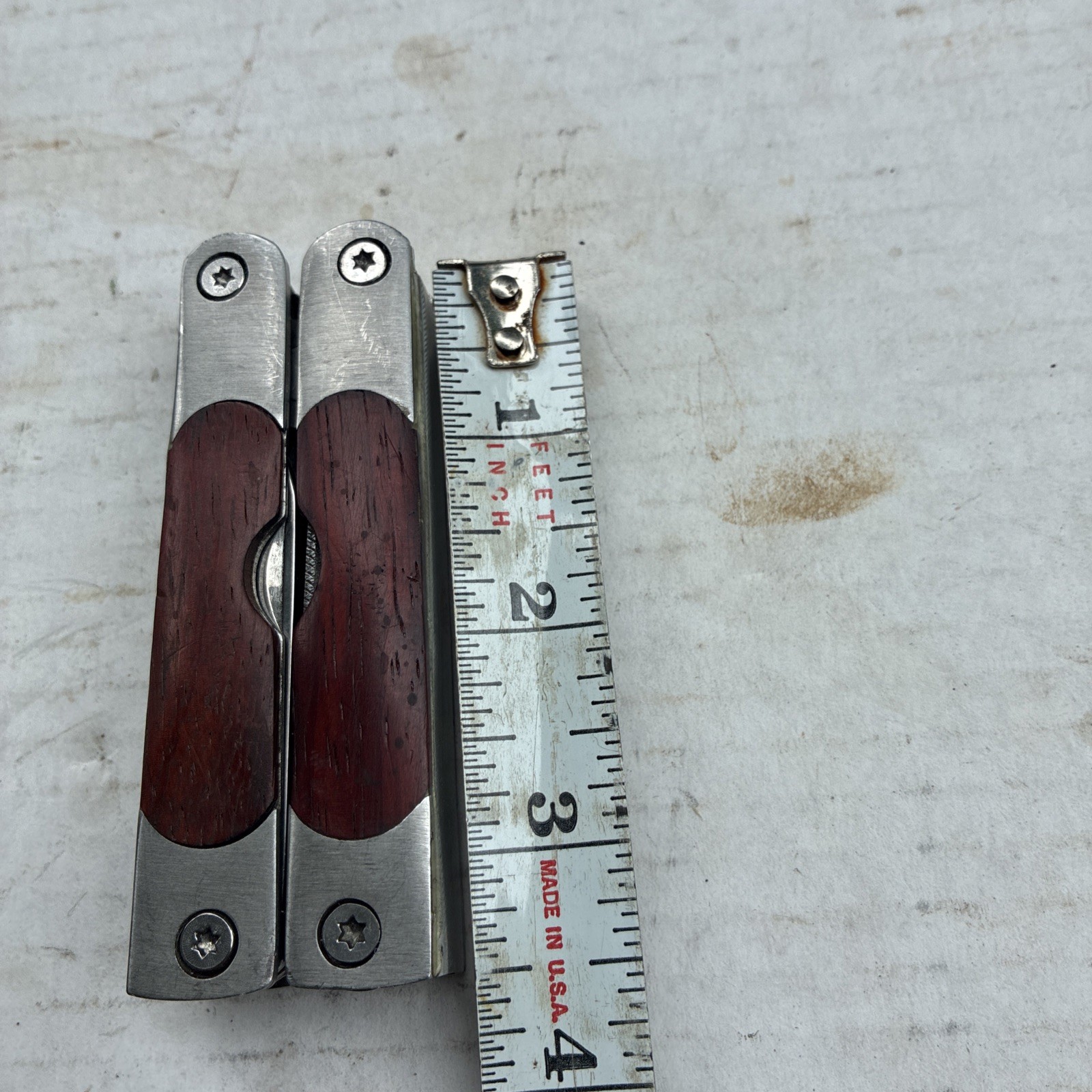 Sheffield Stainless Multi Tool Pliers File Knife Phillips Flathead Opener +read