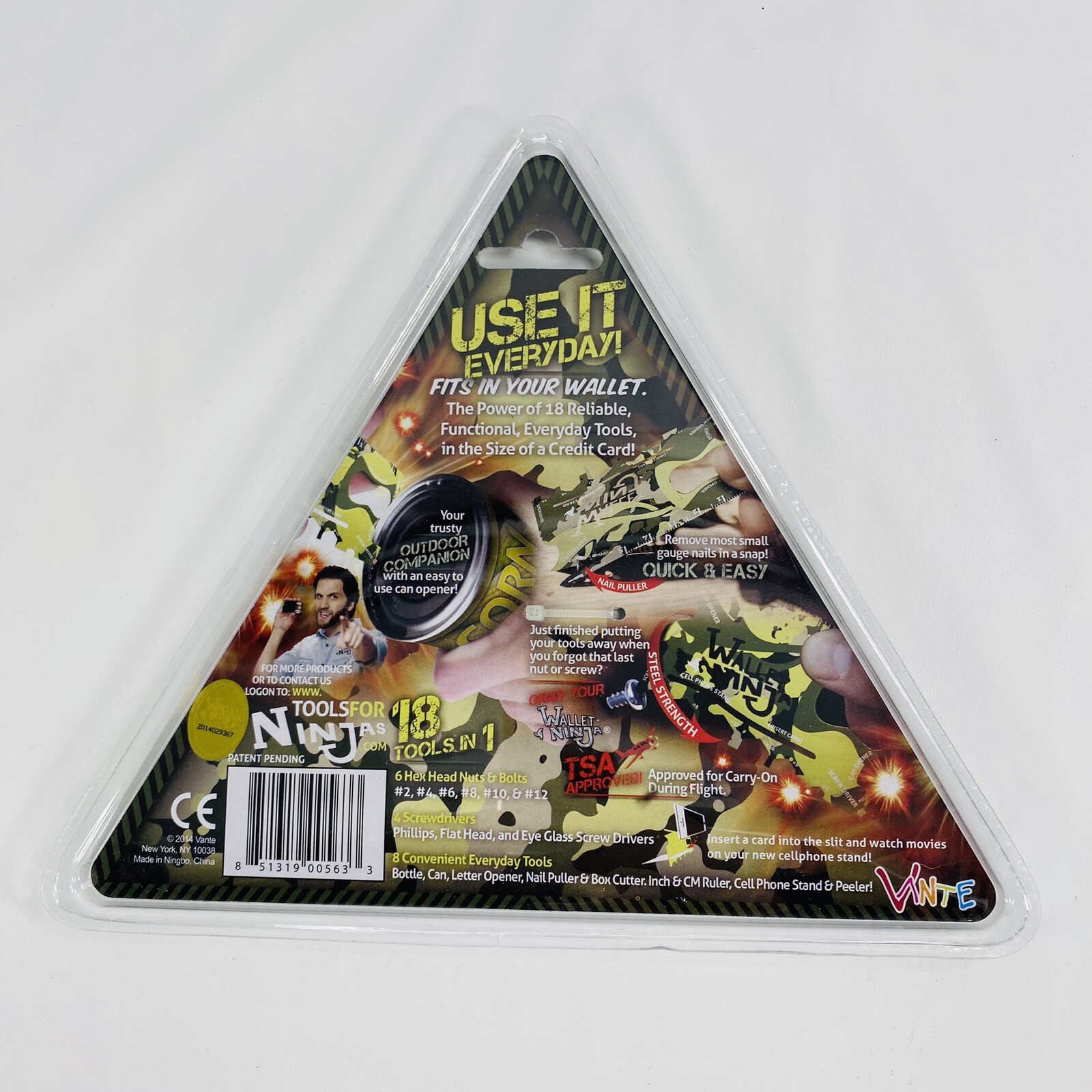 As Seen On TV- Wallet Ninja Camo Steel