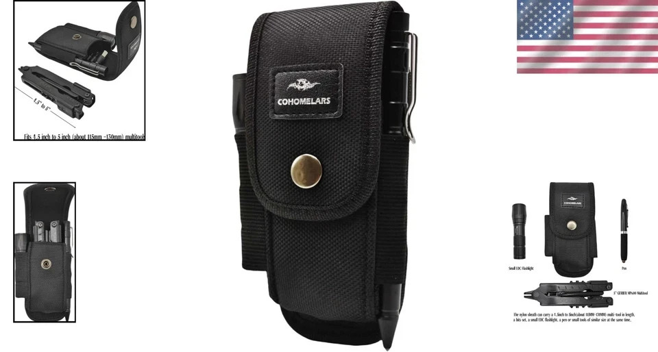 Multitool Nylon Sheath for 4.5” to 5” Multitool- Horizontally and Verticall…