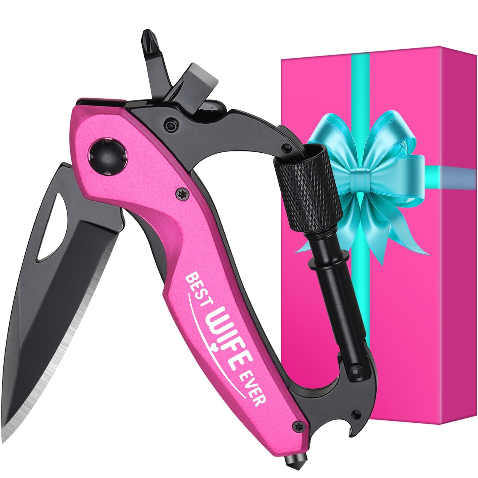 Gifts for Wife, Multitool BEST WIFE EVER, Valentines Day Anniversary Birthday…