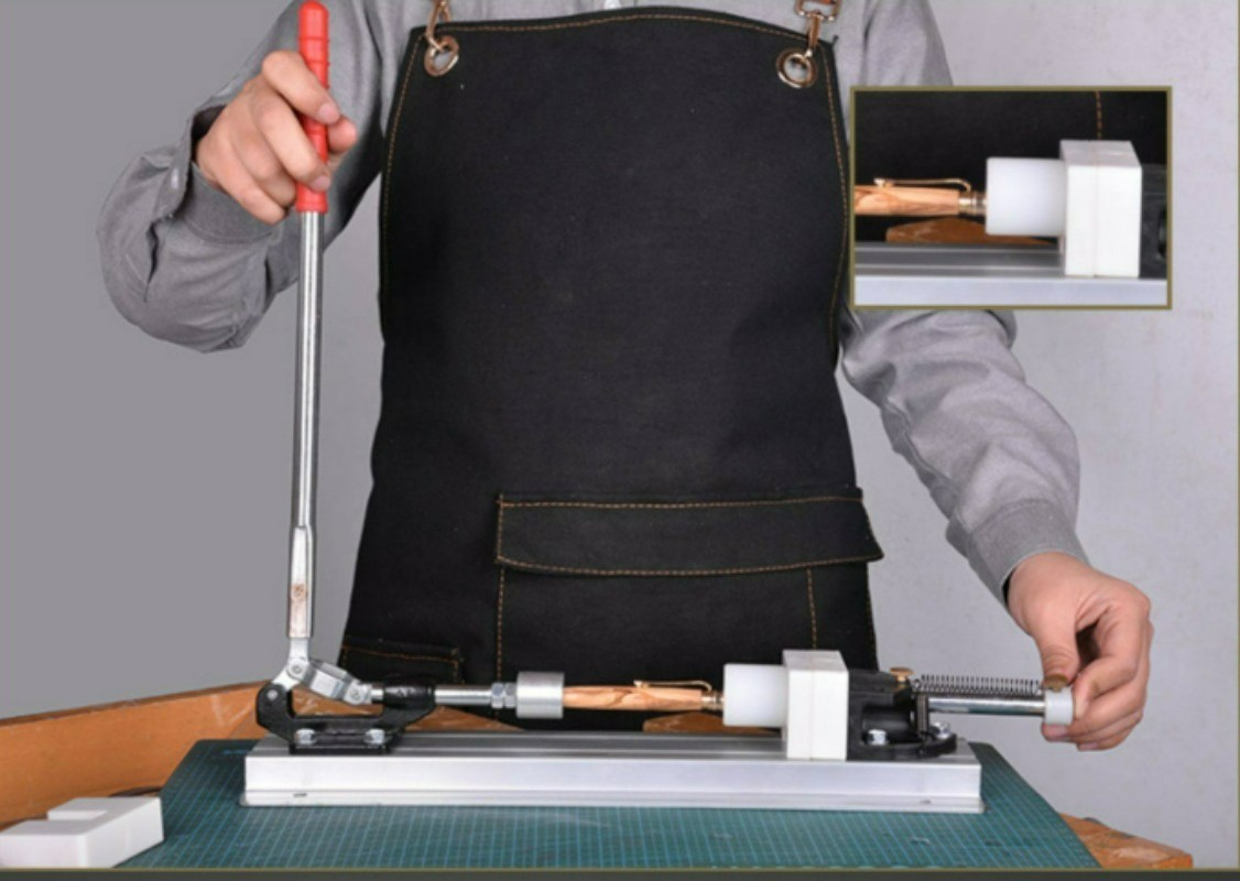Pen Pressure Tool Pen Pressure Plier Wooden Rotary Pen Accessories Assembly Tool