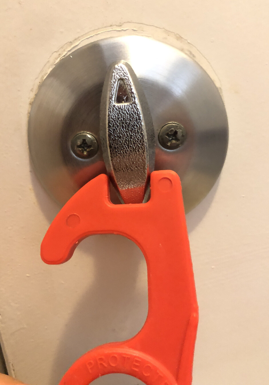NO TOUCH Hands-Free Door Opener / Button Pusher Hook Key Chains w/ KEY RING /ABS