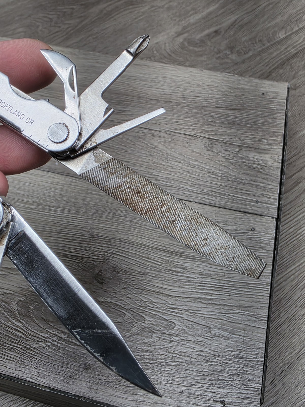 Vtg 1995 Leatherman Tool Multi Camp Survival Pliers Knife Vintage USA READ!!