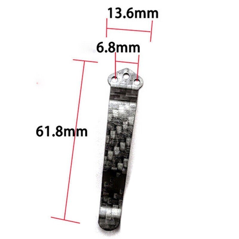 Carbon Fiber Pocket Back Clip for Spyderco C81 Paramilitary 2 C223 C11 C10 Knife