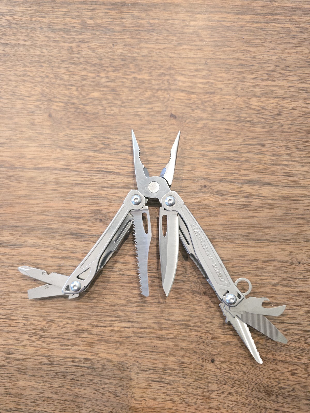 Leatherman Sidekick Multi-Tool, Knife, Pliers, Saw, Stainless With Sheath