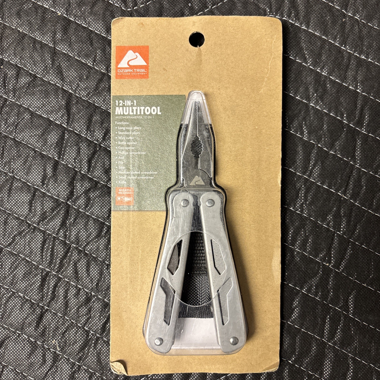 Ozark Trail 12-In-1 Multi-Tool with Sheath Hiking Outdoors Pocket Knife Camping