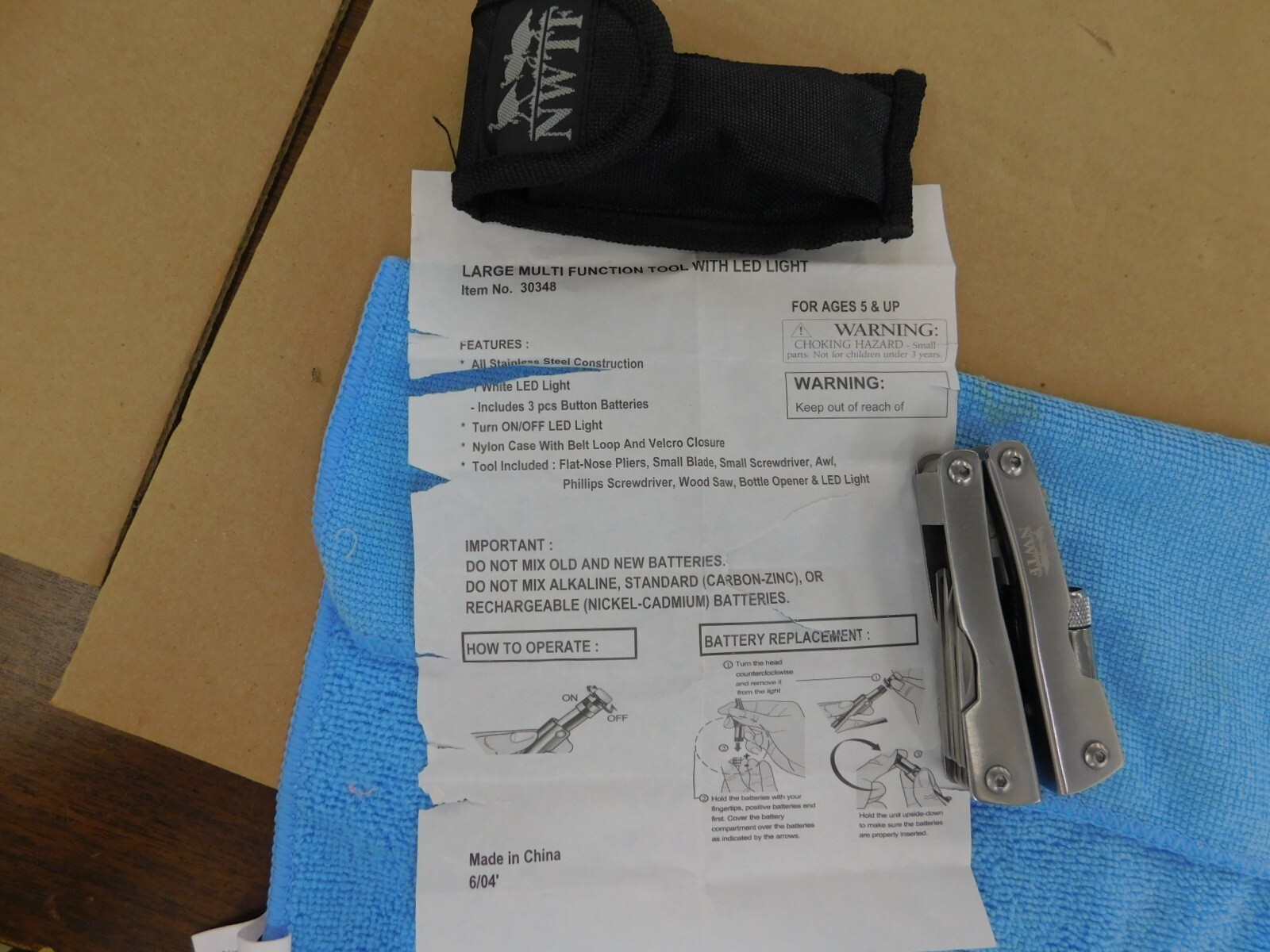 NWTF Multi Tool with LED Light
