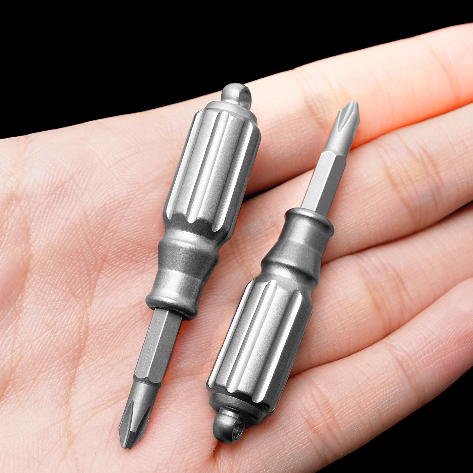 Edc Mini Titanium S2 Steel Screwdriver Portable Keychain Outdoor Pocket Tool
