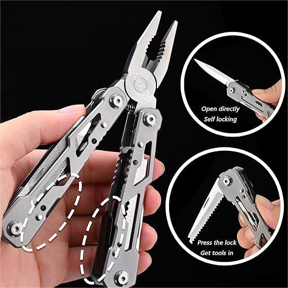 14 in 1 Multi Tool Kit Pliers Pocket Knife Folding Screwdriver Multi-functional