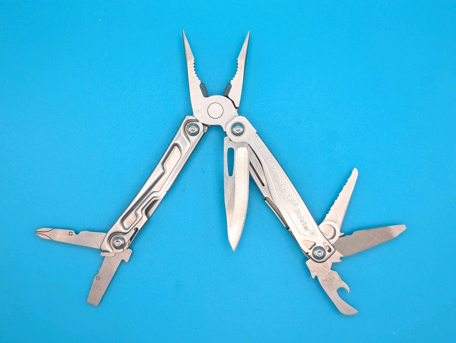 Leatherman Bolster 13 Tool Stainless Steel Multi-Tool! With Sheath!