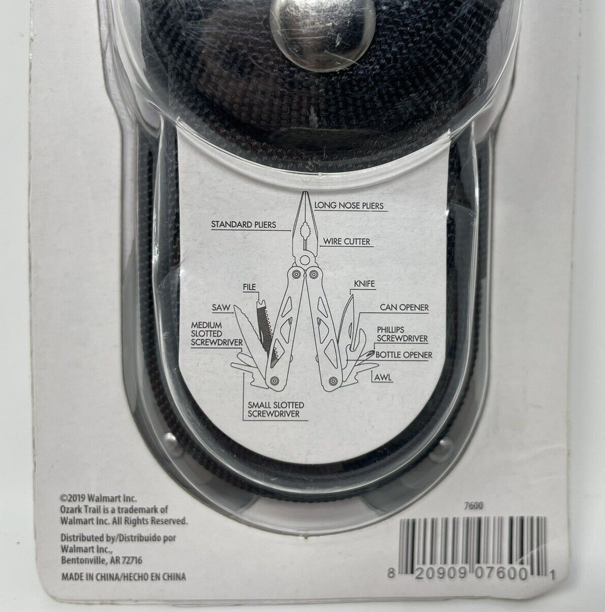 Ozark Trail Outdoor Equipment 12 in 1 Multitool Sheath Included