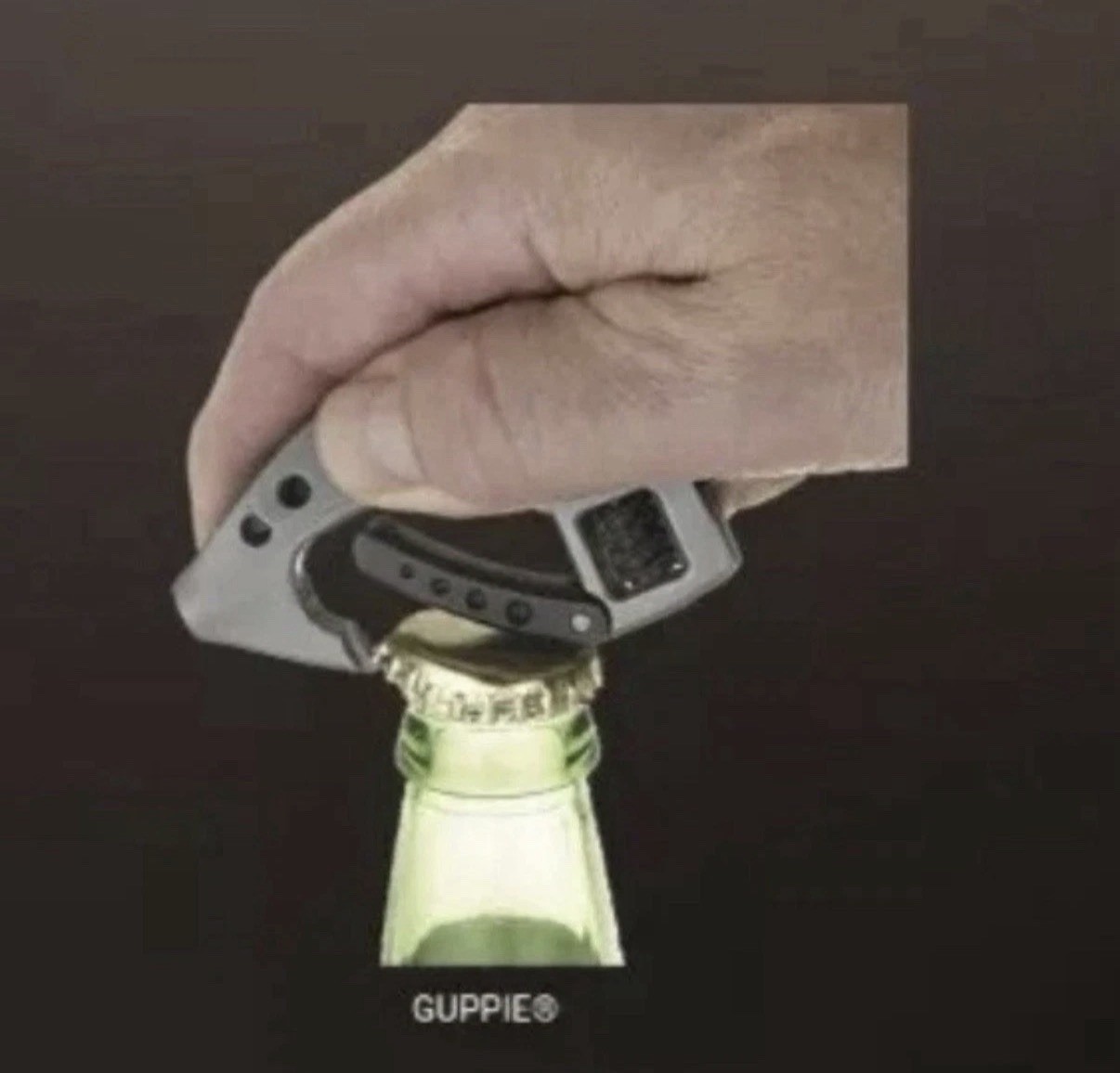 CRKT Guppie Multi-Tool Knife Adjustable Wrench Gray Black Stainless Steel