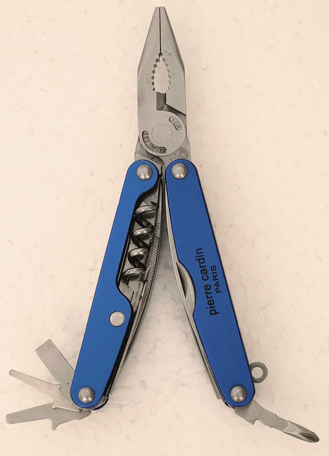 VERY RARE – PIERRE CARDIN PARIS MULTI UTILITY TOOL W/Sheath Leatherman?80s? 90s?