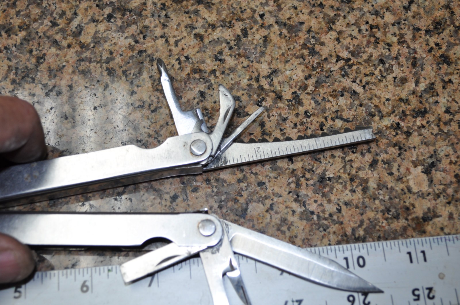 Vintage Great Neck Multi Pocket Tool 9 in 1, all stainless used see pictures