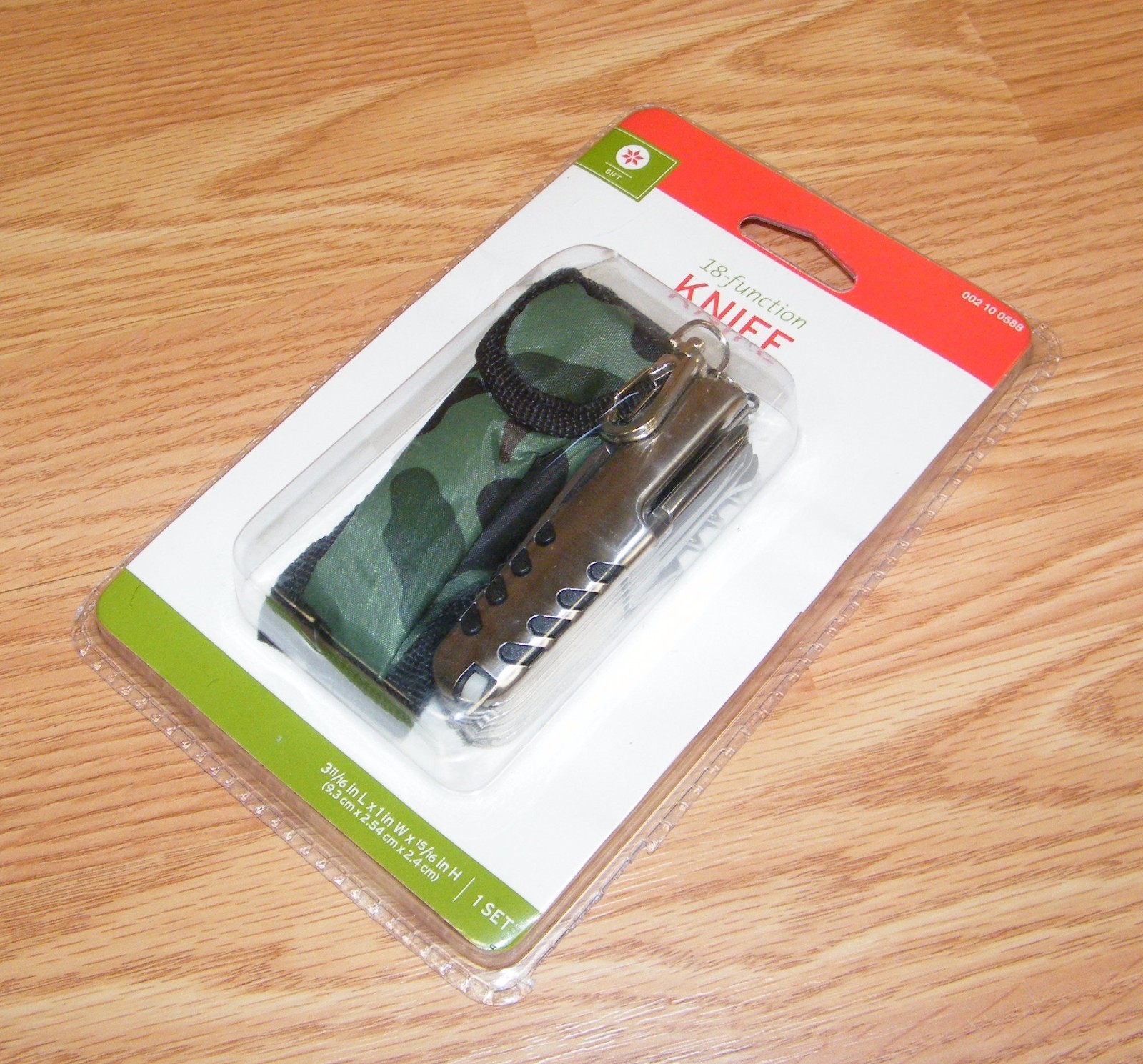 Target Store Brand 3 1/2″ (inch) 18 Function Pocket Knife With Camo Case **NEW**