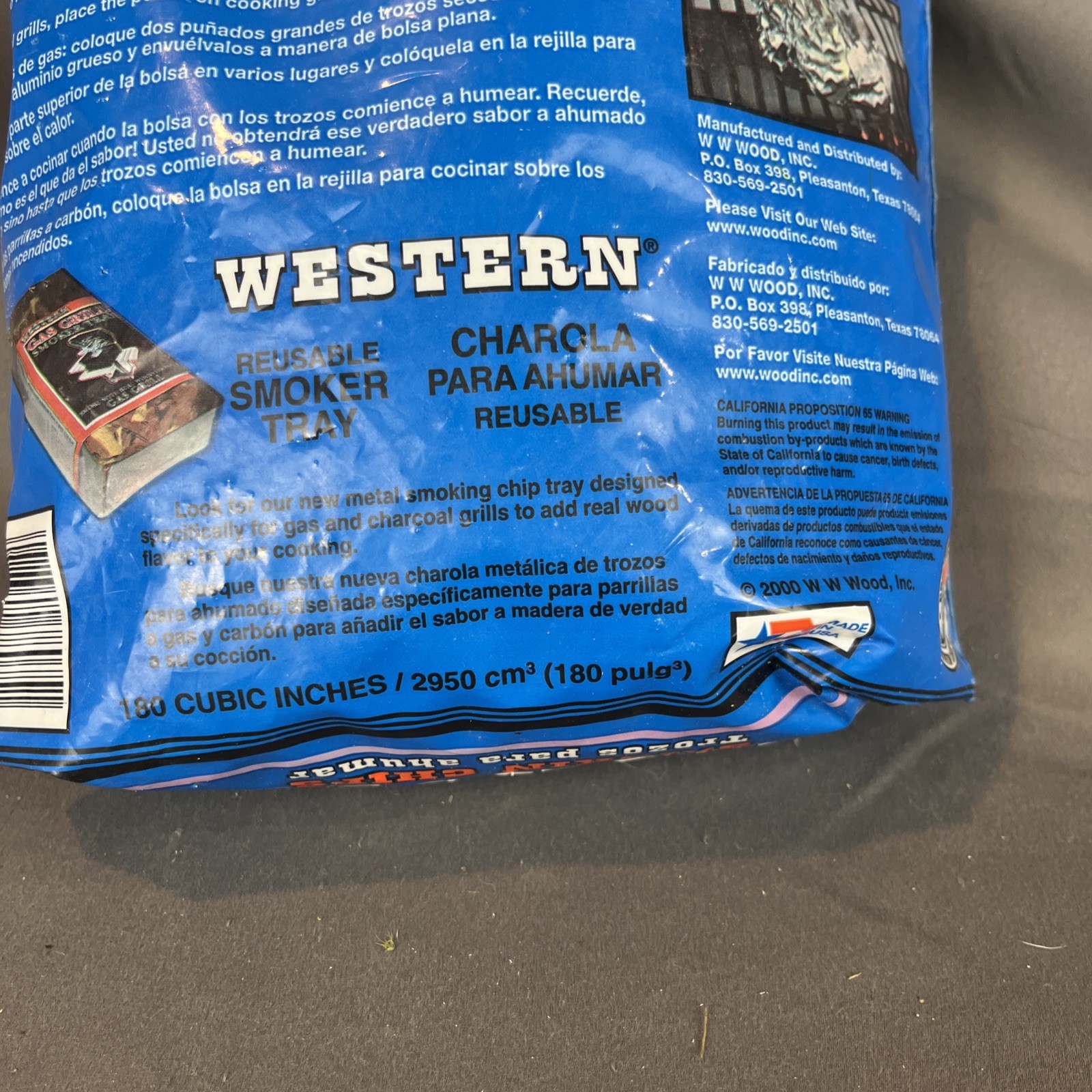 Cast Iron Grill Smoke Box Wood Chip Holder Smoker+ Hickory Smoken Chips Set