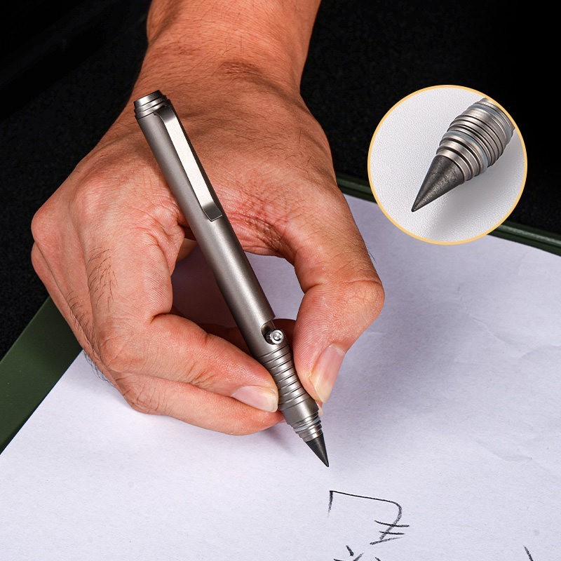 Titanium Alloy EDC Pen Tungsten Glass Breaker Emergency Writing Tool