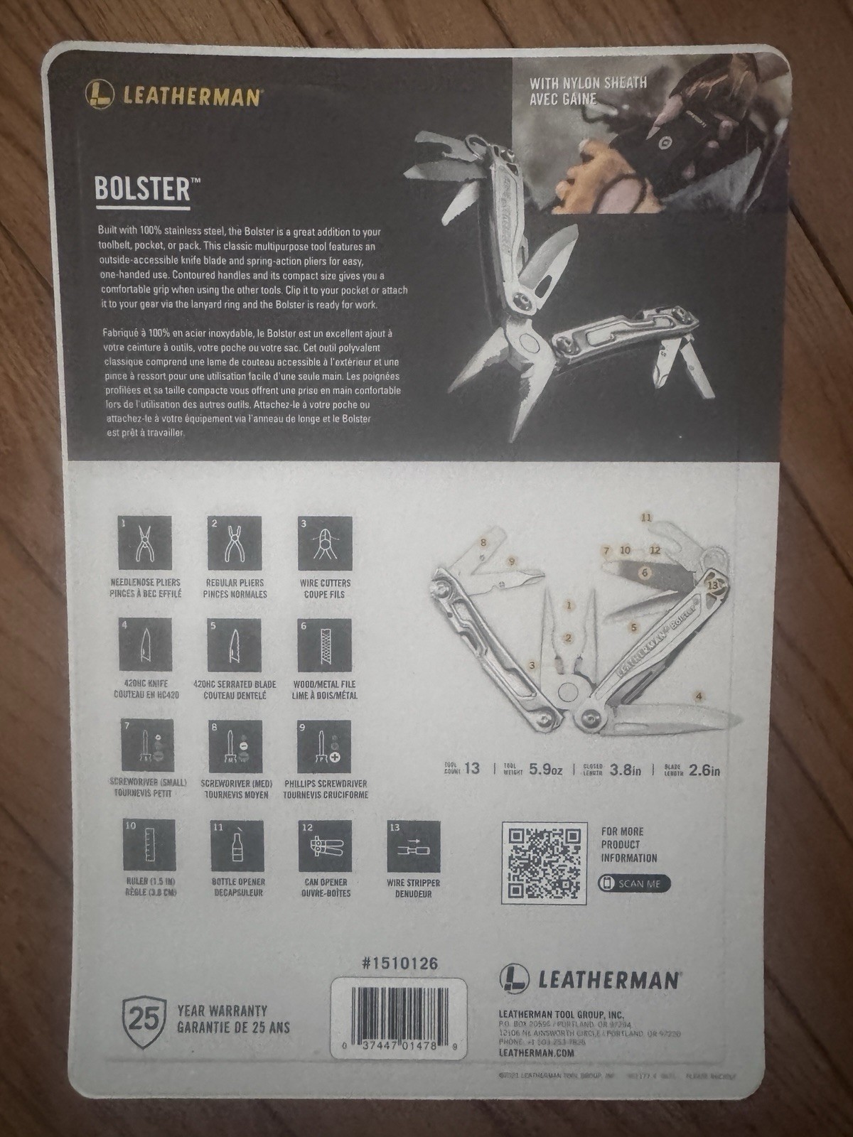 Leatherman Bolster multi tool in exclusive shell for Costco. Limited Edition.