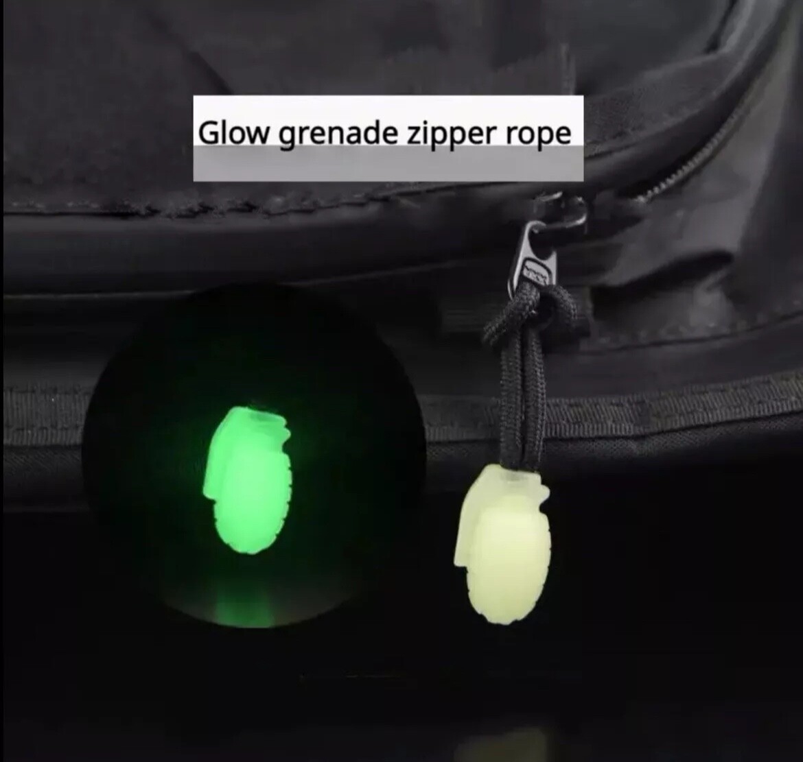 Compact 10-In-1 Stainless Steel Multi-Tool with Glow Grenade Design Zipper Rope