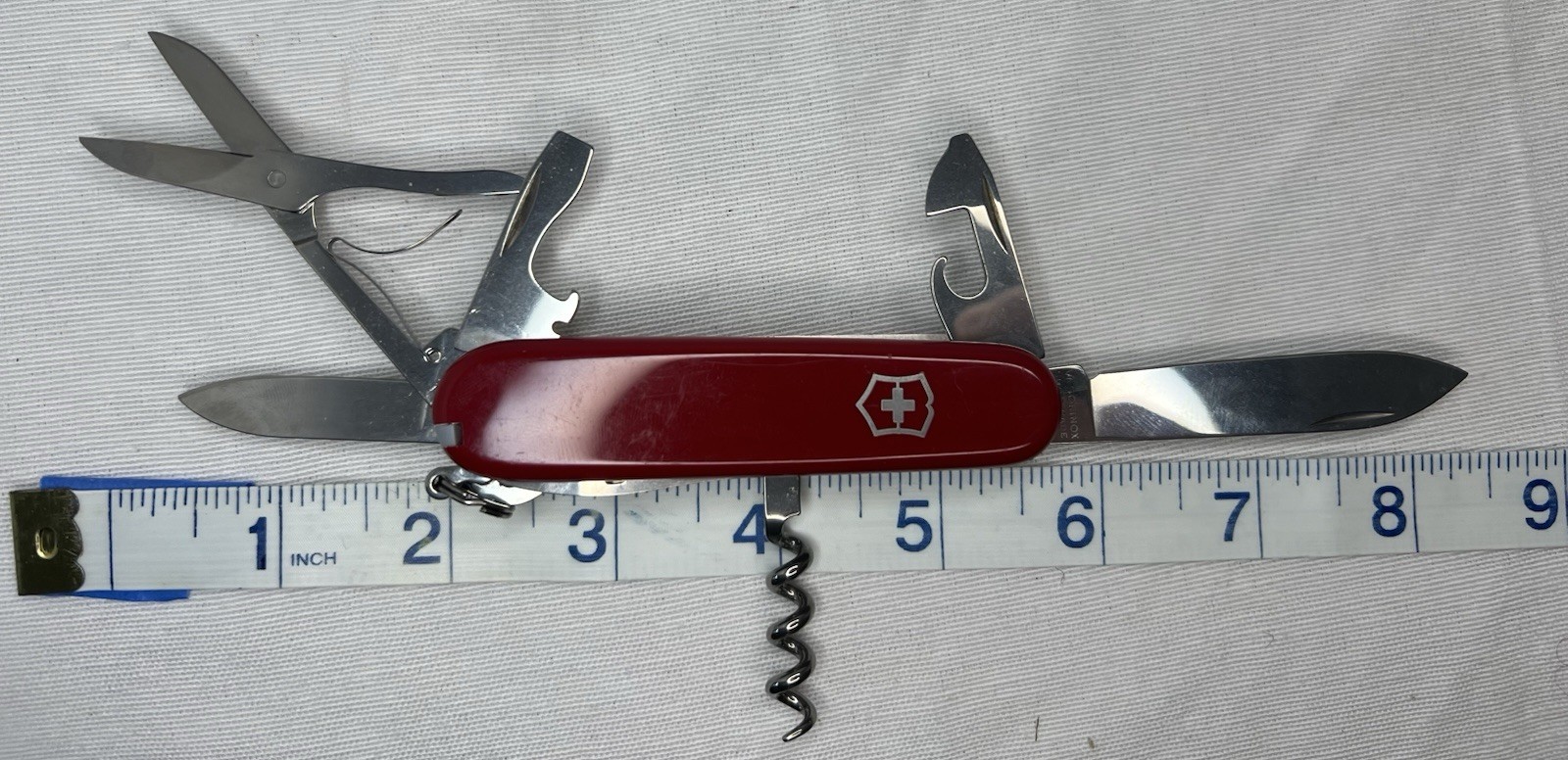 Victorinox Officer Suisse Multi-Tool Knife Red 8 Tools Stainless Steel