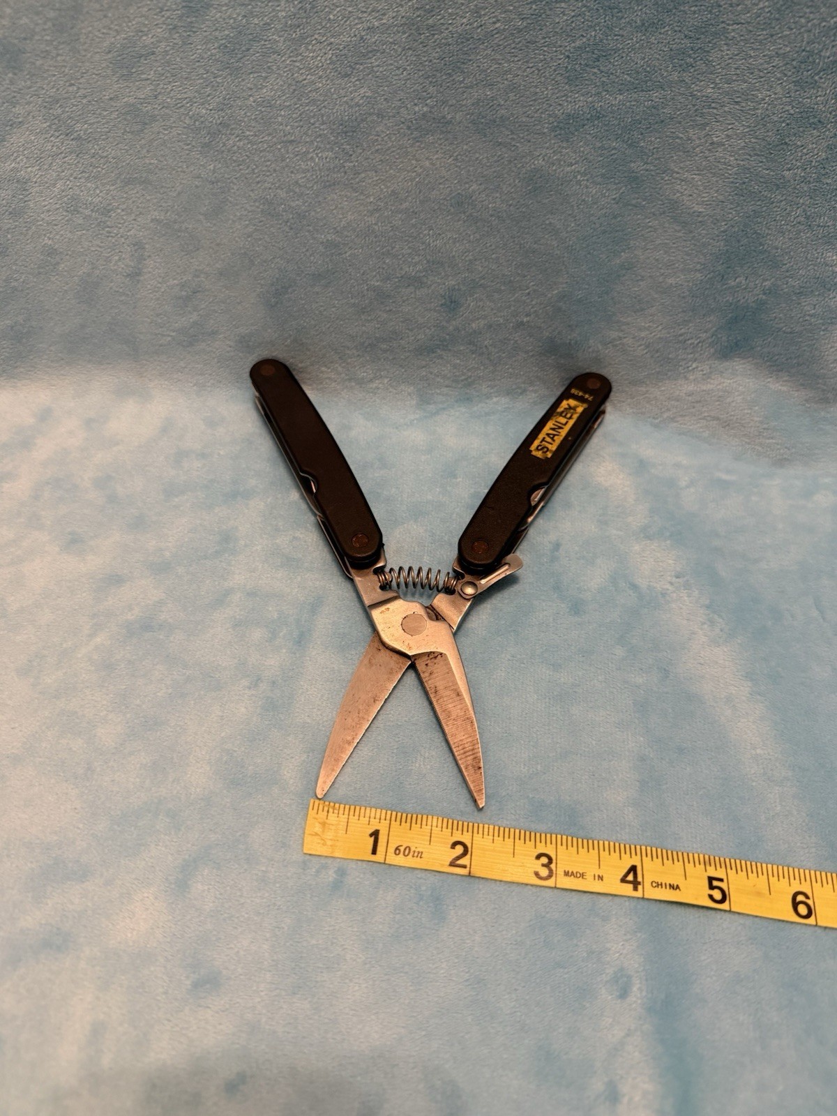 STANLEY 74-438 Folding Pocket Knife Shears Multi Tool Stainless Handyman