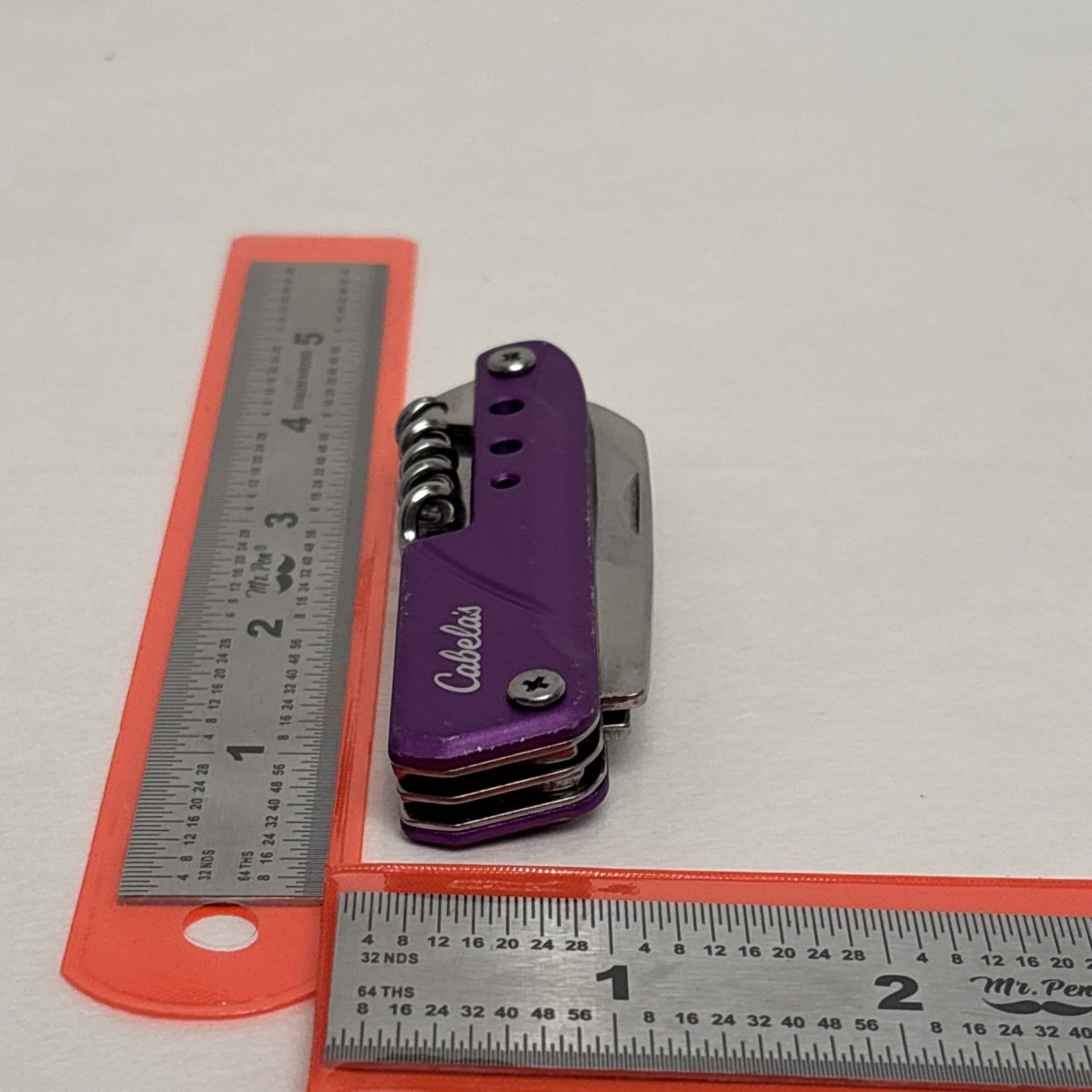 Cabela’s Pocket Tool Knife Purple Multiple Tools 6 Hunting Fishing Camping
