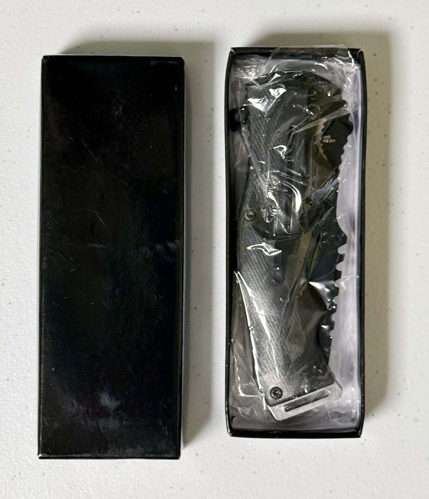 EDC Tactical Folding Knife Tanto Serrated Blade Pocket Knife w/ Glass Breaker