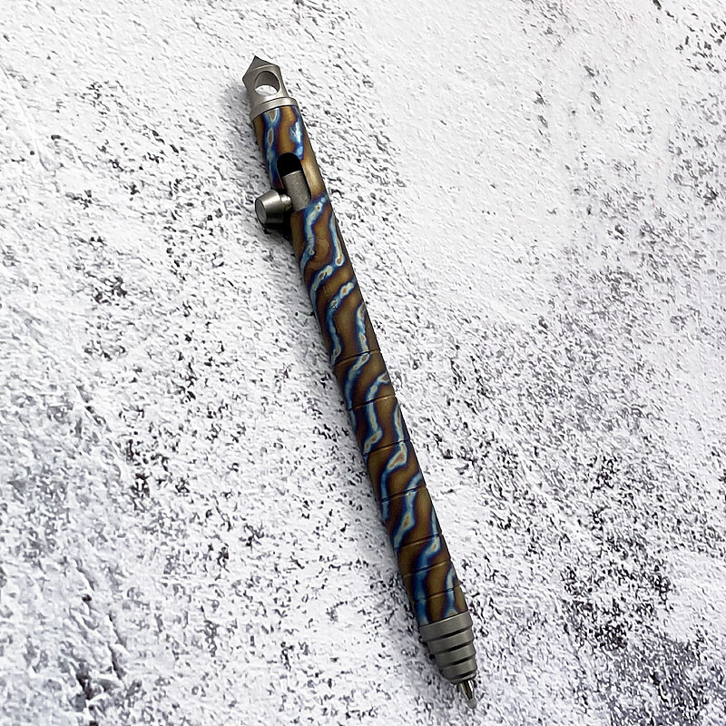 Titanium Alloy Press Tactical Pen Portable Signature Pen Office Stationery