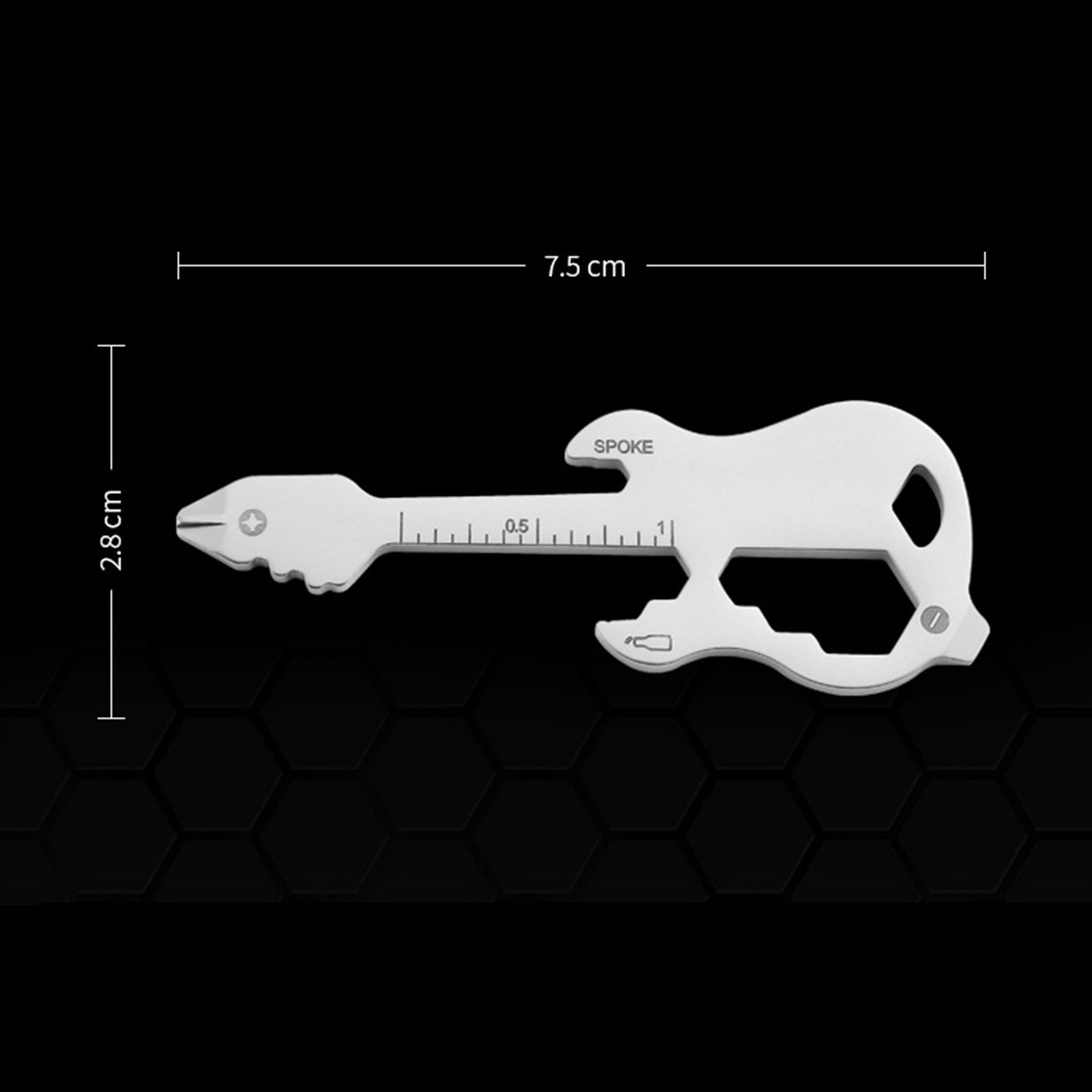 Multitool Keychain Bike Spoke Key Bottle Opener Gadgets Multifunctional