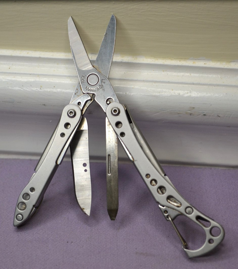 OEM Leatherman Style CS Black Stainless Multi-Tool Knife Discontinued USA–Great