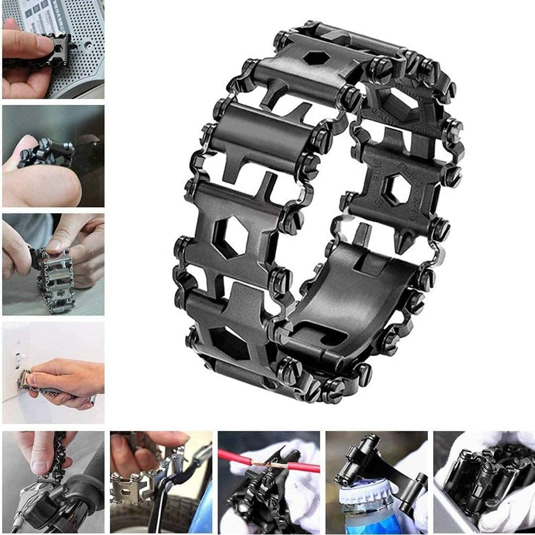 Multitool Bracelet 29 in 1, 22Cm Stainless Steel, Outdoor Travel Men Watch Strap