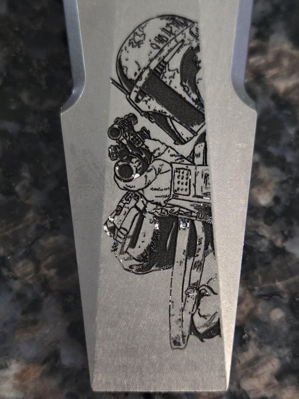 EDC Pocket Tool Bright Design MTAP Boba Fett Star Wars Fidget Pry Bar Engraved