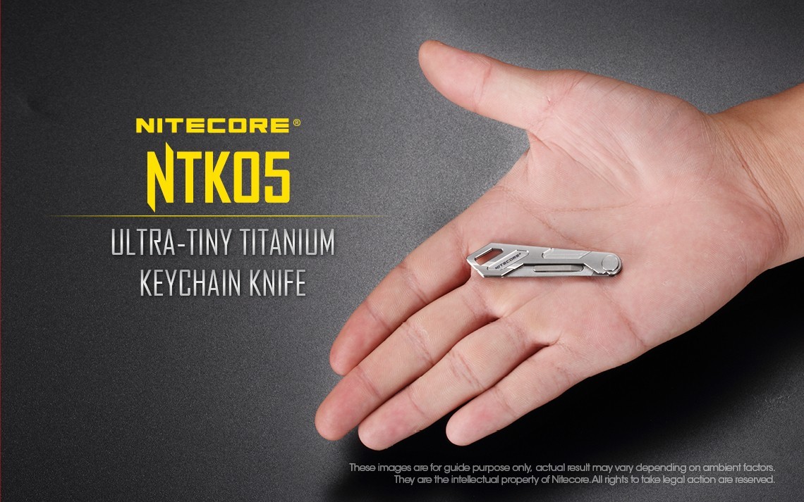 Nitecore NTK05 Knife Keychain Folding Knives Titanium Alloy Scalpel Blade Handle