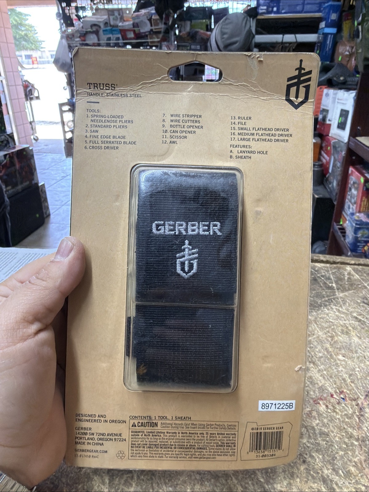 Gerber Truss Multi-Tool with Sheath, Stainless Steel 31-003304 – NEW (GAN-6)