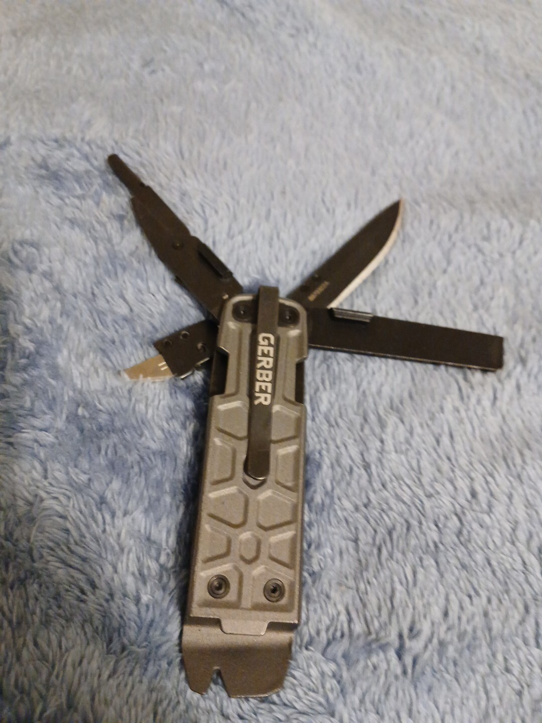 GERBER Lockdown Pry Bar Gray Multi 10 Function Tool Folding EDC Pocket Knife